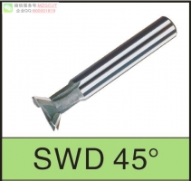 SWDT60度焊刃式超微粒钨钢鸠尾槽筒状铣刀,燕尾铣刀