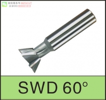 SWD45/60度焊刃式超微粒钨钢鸠尾槽铣刀,燕尾铣刀
